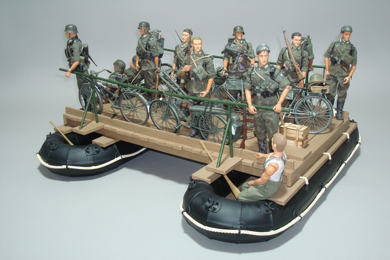 1/6 Germany WWII Grosse Flossacke 34 Assault Boat Set OITECH