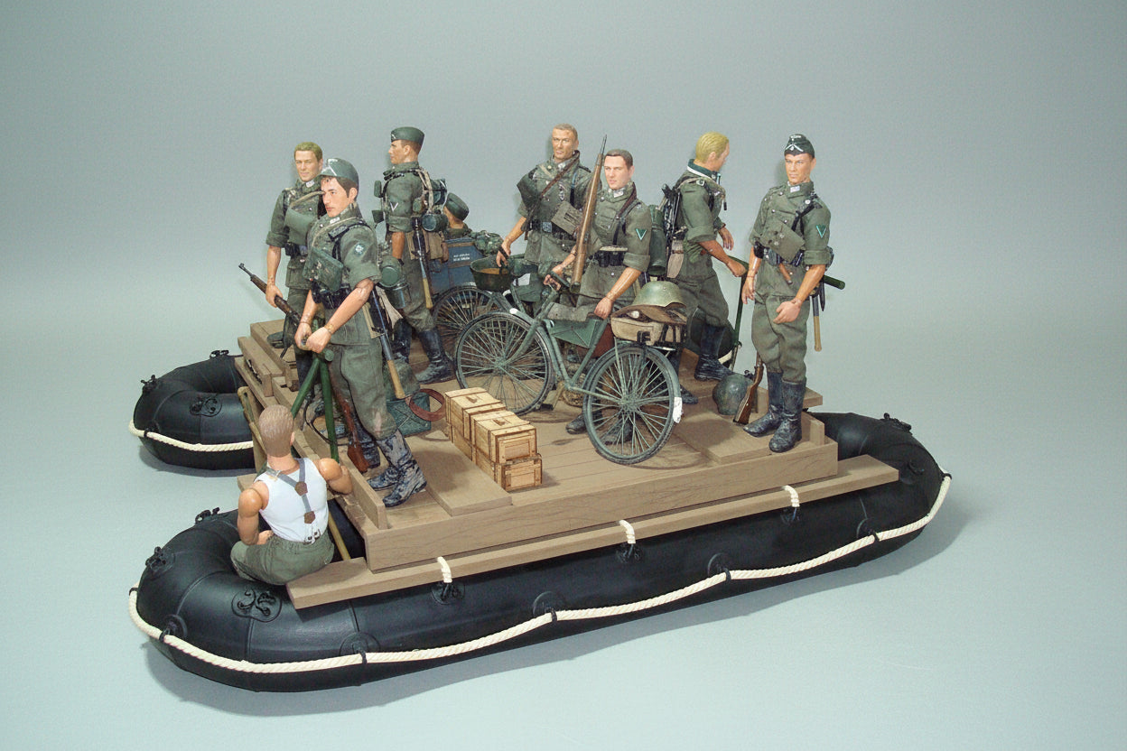 1/6 Germany WWII Grosse Flossacke 34 Assault Boat Set OITECH