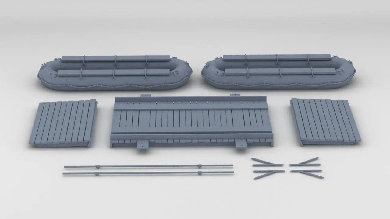 1/6 Germany WWII Grosse Flossacke 34 Assault Boat Set - distefan 3d print