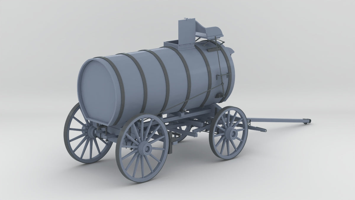 1/6 Horse-Drawn Water Wagon Set - distefan 3d print