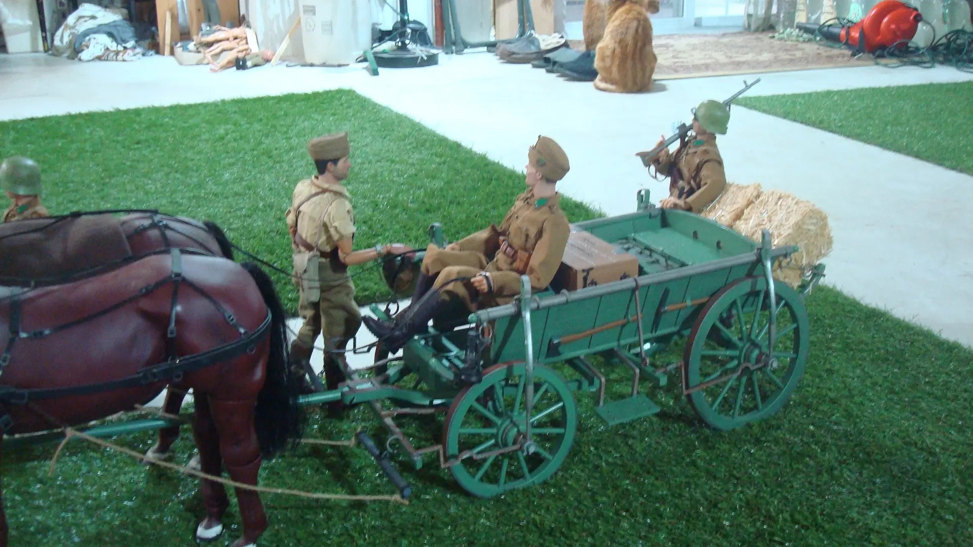 1/6 Horse-Drawn "National Vehicle" Farm Cart Set (150+ Pieces)- distefan 3d print