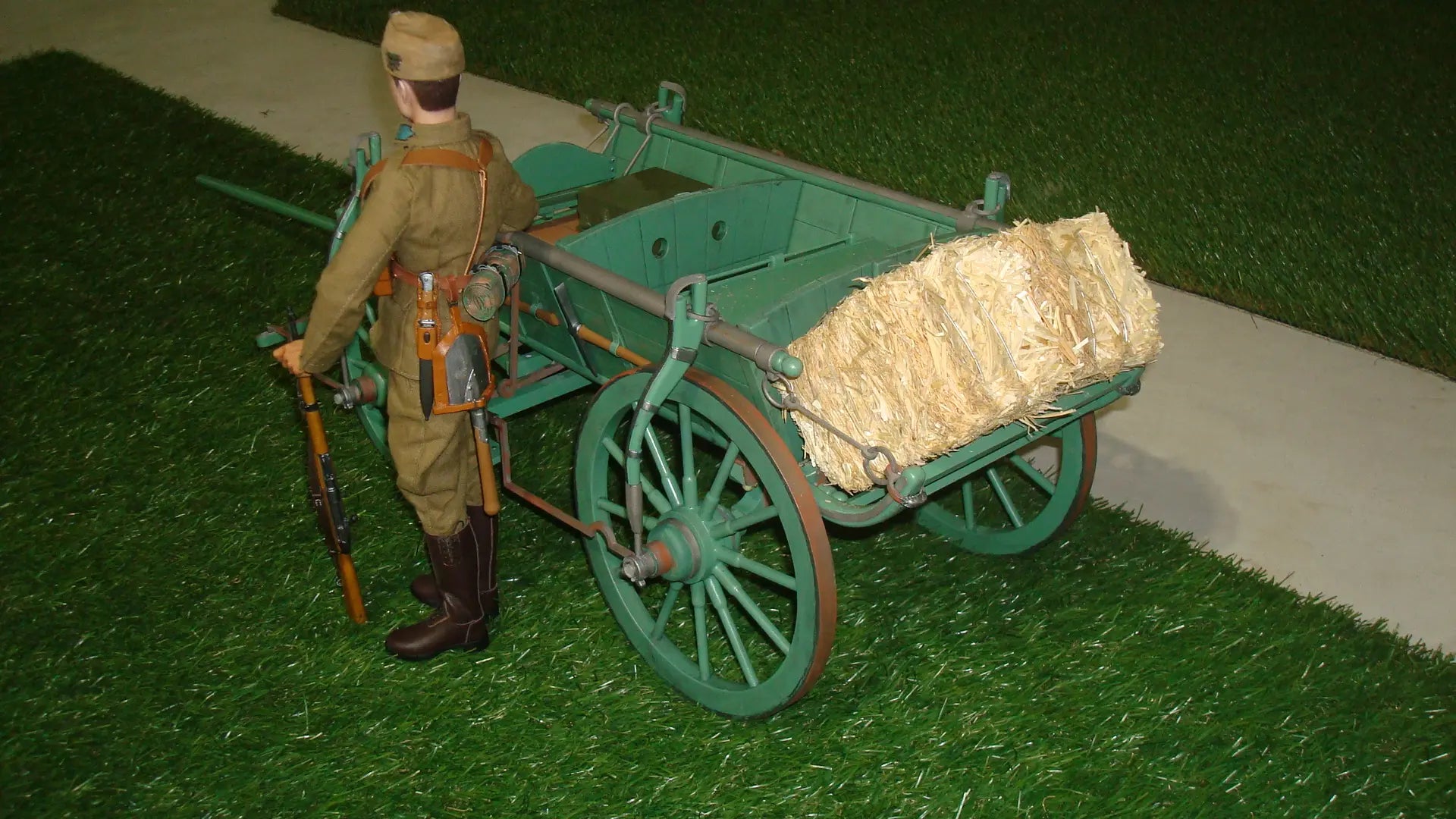1/6 Horse-Drawn "National Vehicle" Farm Cart Set (150+ Pieces)- distefan 3d print