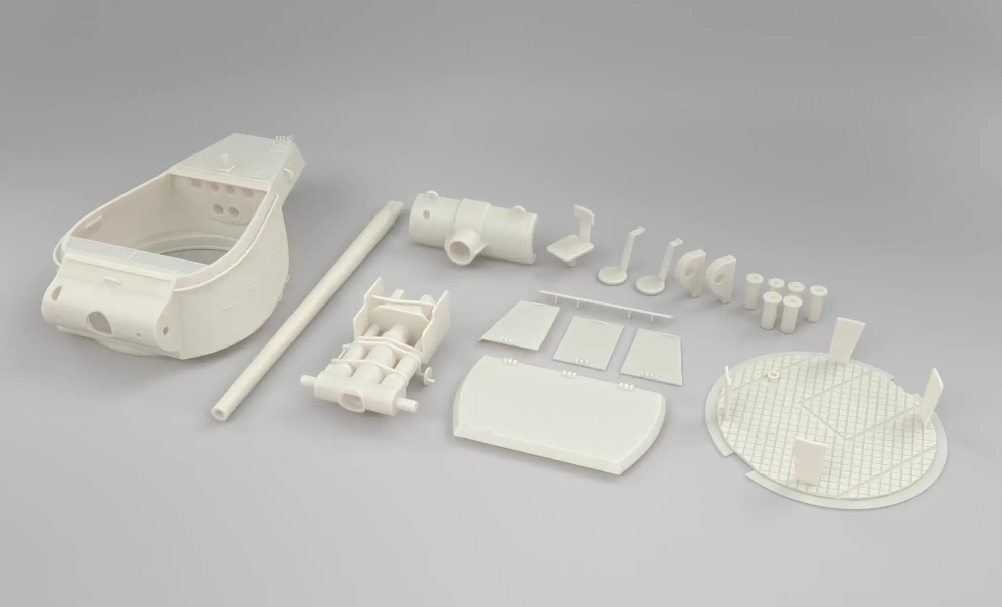 1/6 M36 Jackson American Tank Turret Set- distefan 3d print