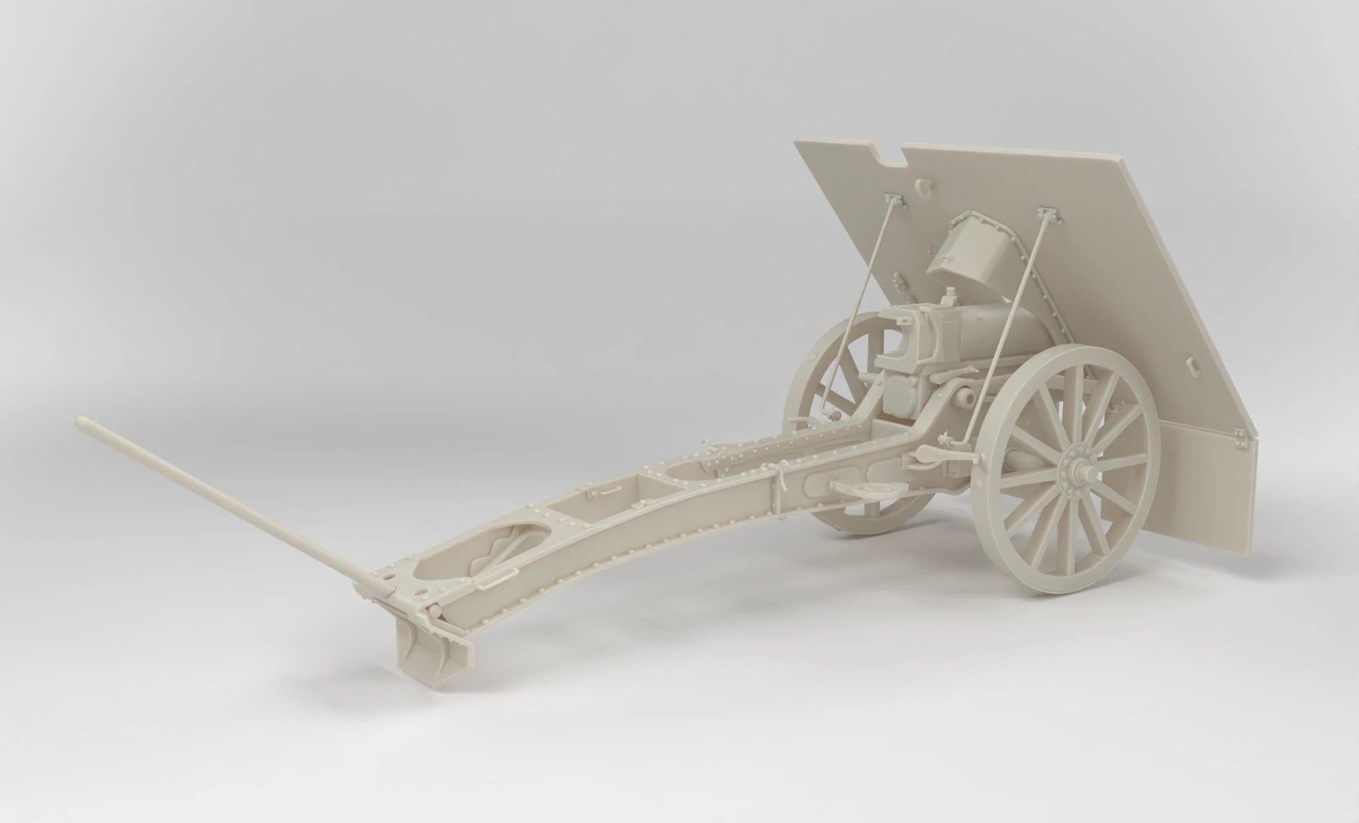 1/6 Polish Skoda 75 mm Model 1928 (75 mm M.28) Kit 3dspro