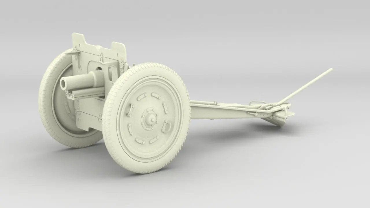 1/6 Russian 76 mm Regimental Gun M1927 Kit - distefan 3d print