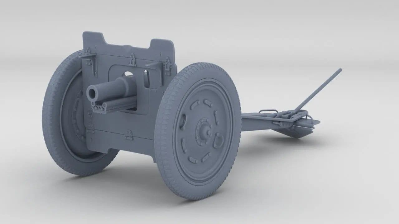1/6 Russian 76 mm Regimental Gun M1927 Kit - distefan 3d print