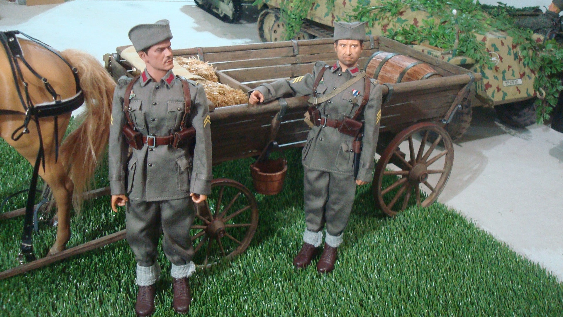 1/6 Russian Wooden Wagon (Telega) Cart Set 3dspro