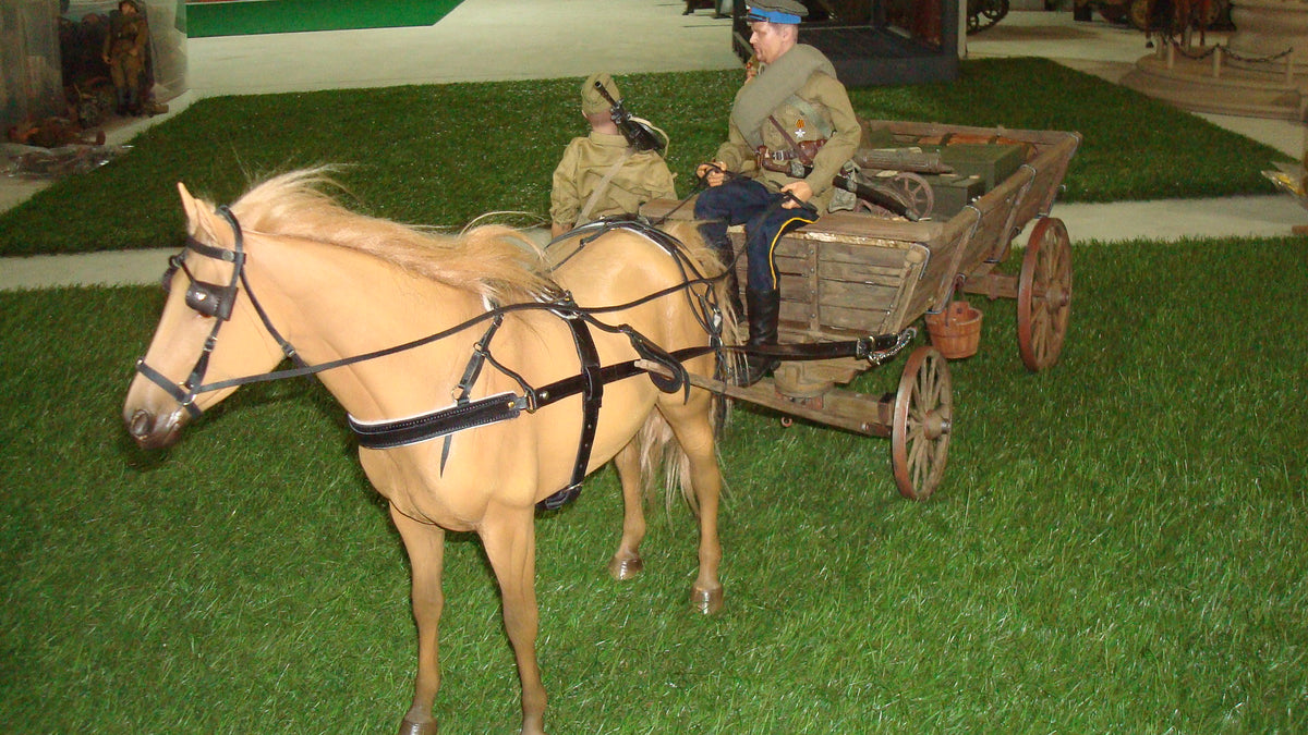 1/6 Russian Wooden Wagon (Telega) Cart Set 3dspro