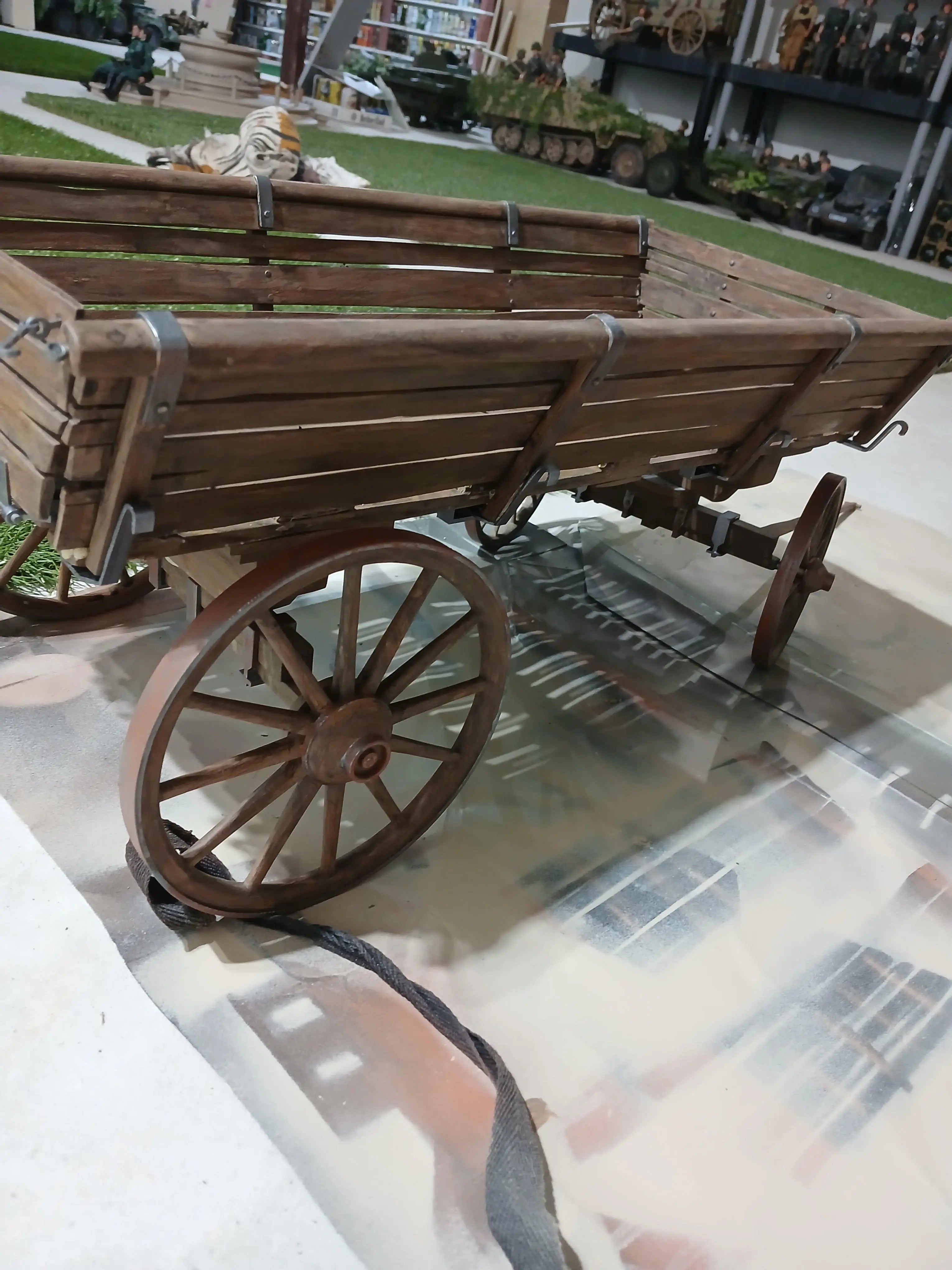 1/6 Russian Wooden Wagon (Telega) Cart Set 3dspro