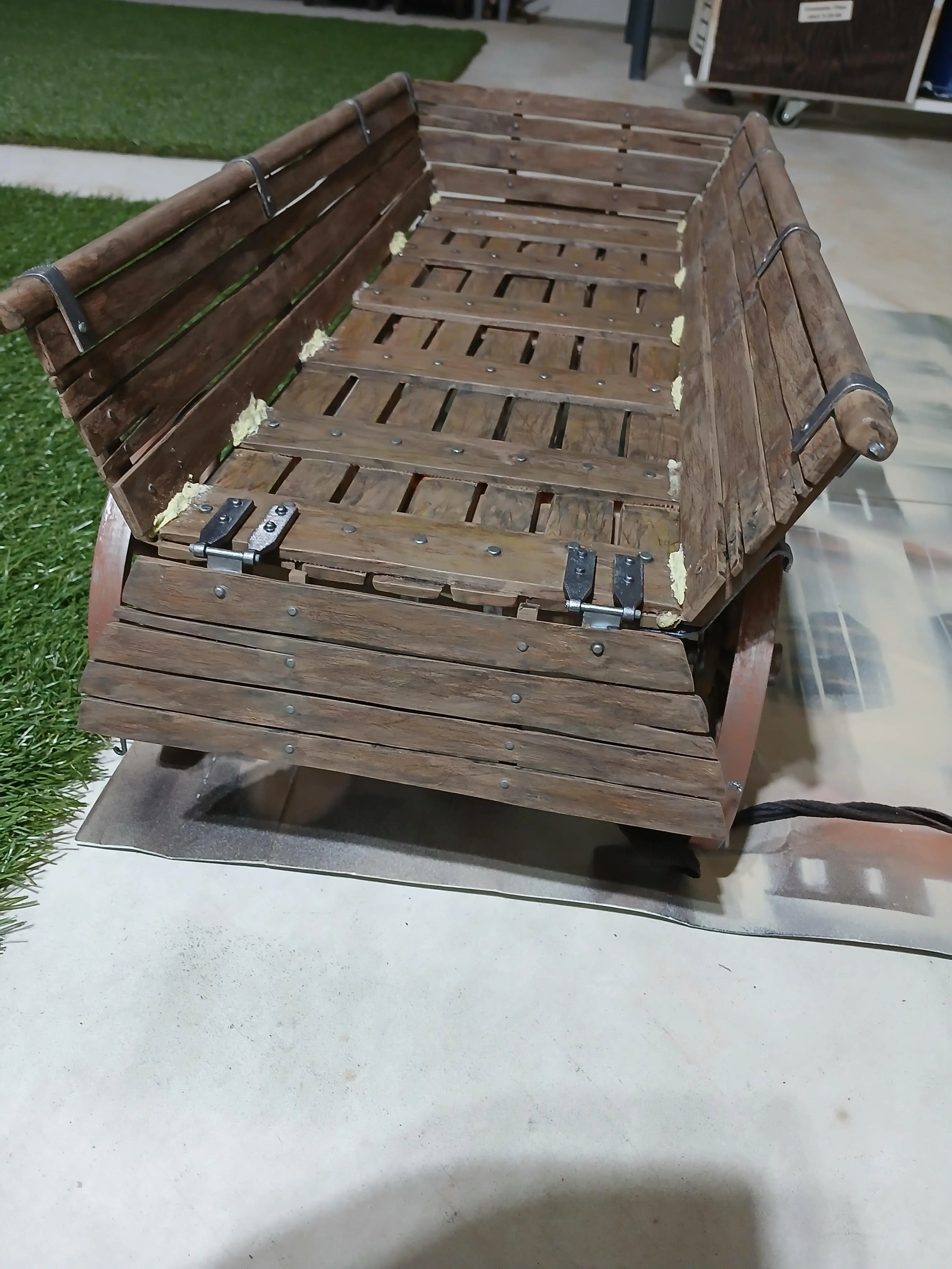 1/6 Russian Wooden Wagon (Telega) Cart Set 3dspro