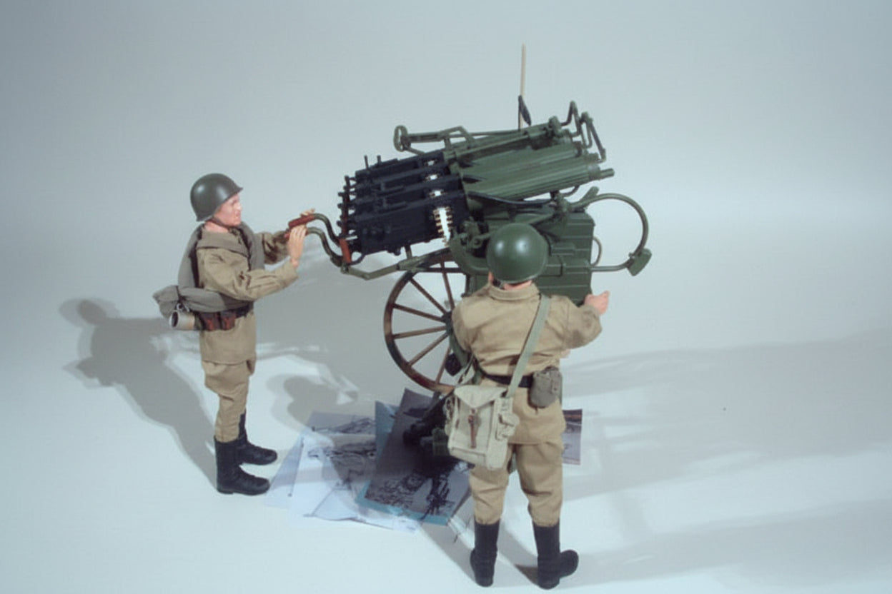 1/6 Russian ZPU M4 & Maxim Machine Gun Kit 3dspro