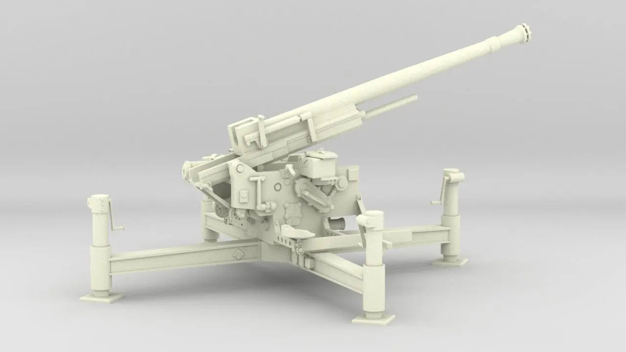 1/6 Skoda 75mm Model 1937 AA Cannon Kit - distefan 3d print