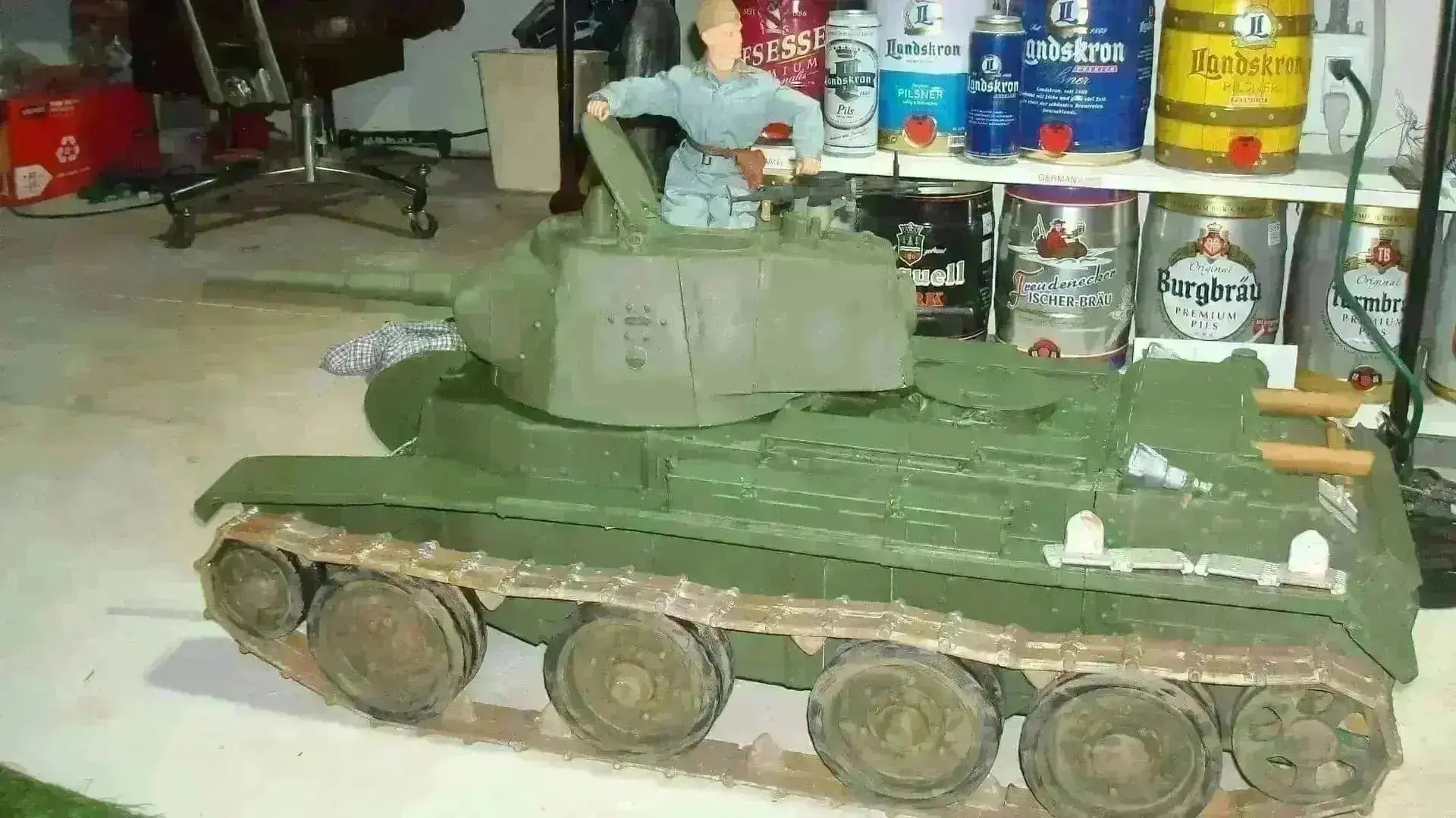 1/6 Soviet BT-7A Engine Hull Hatch 3dspro