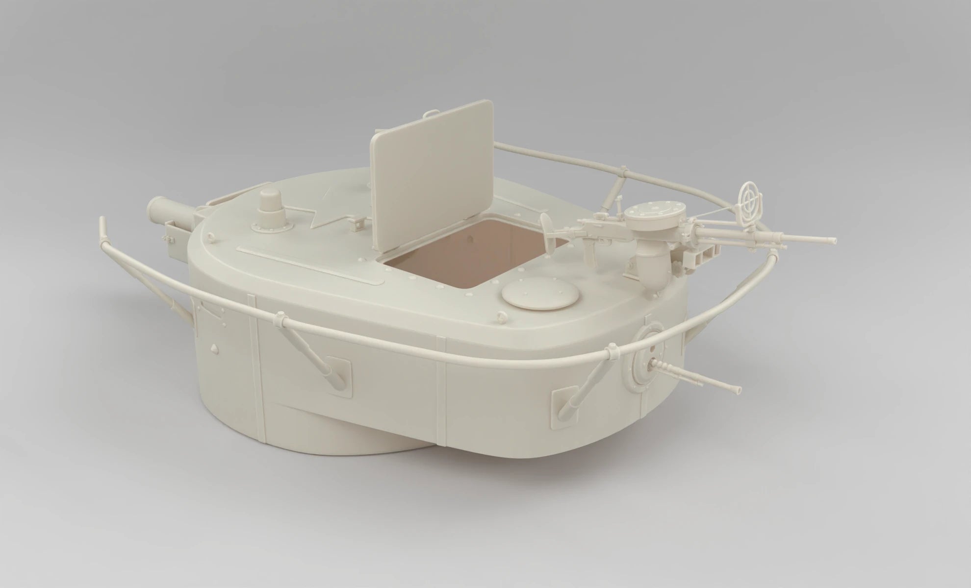 1/6 Soviet BT-7A Turret Guns Set (4pcs) - 3dspro