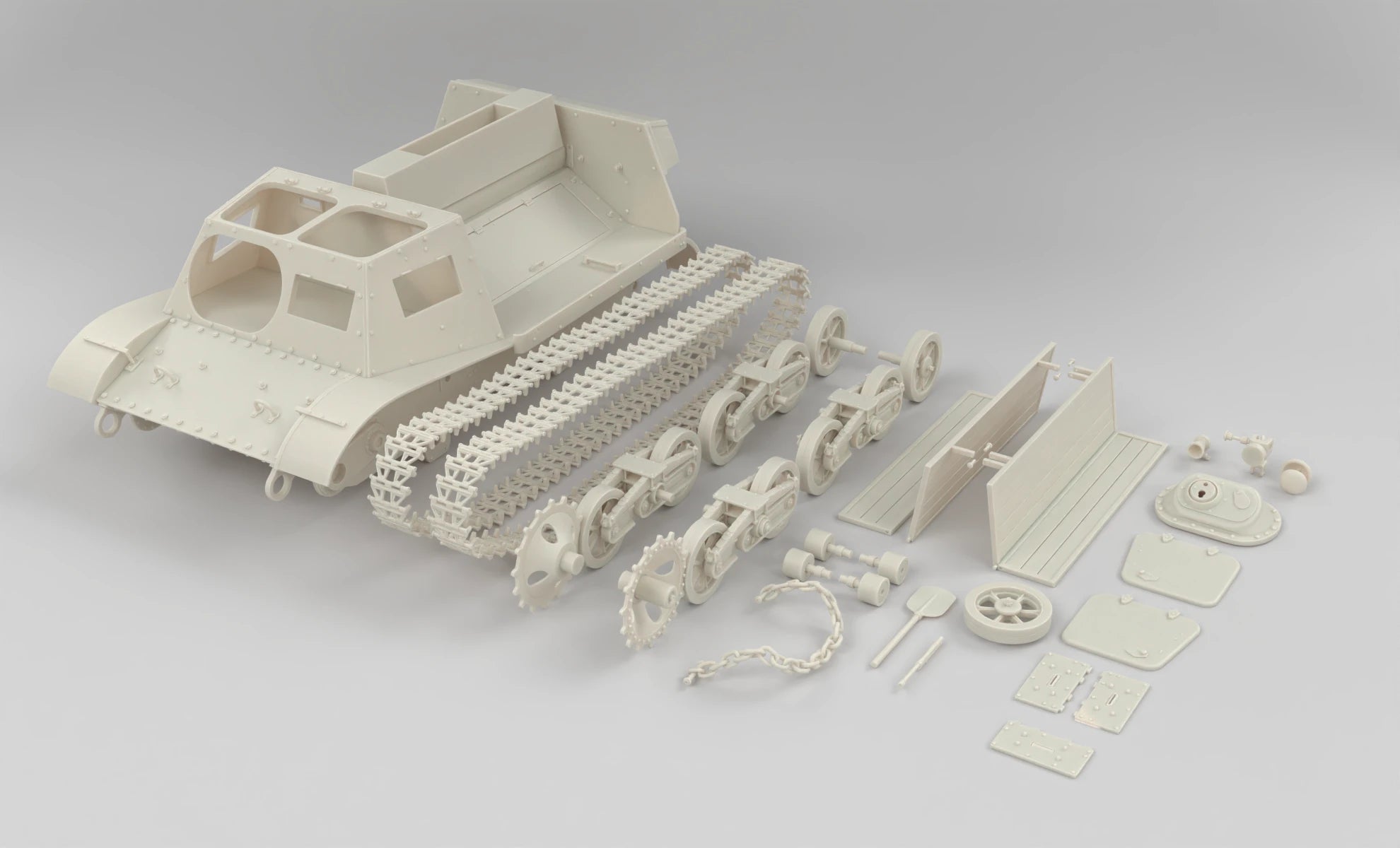 1/6 Soviet T-20 Kosmomolets Set 3dspro