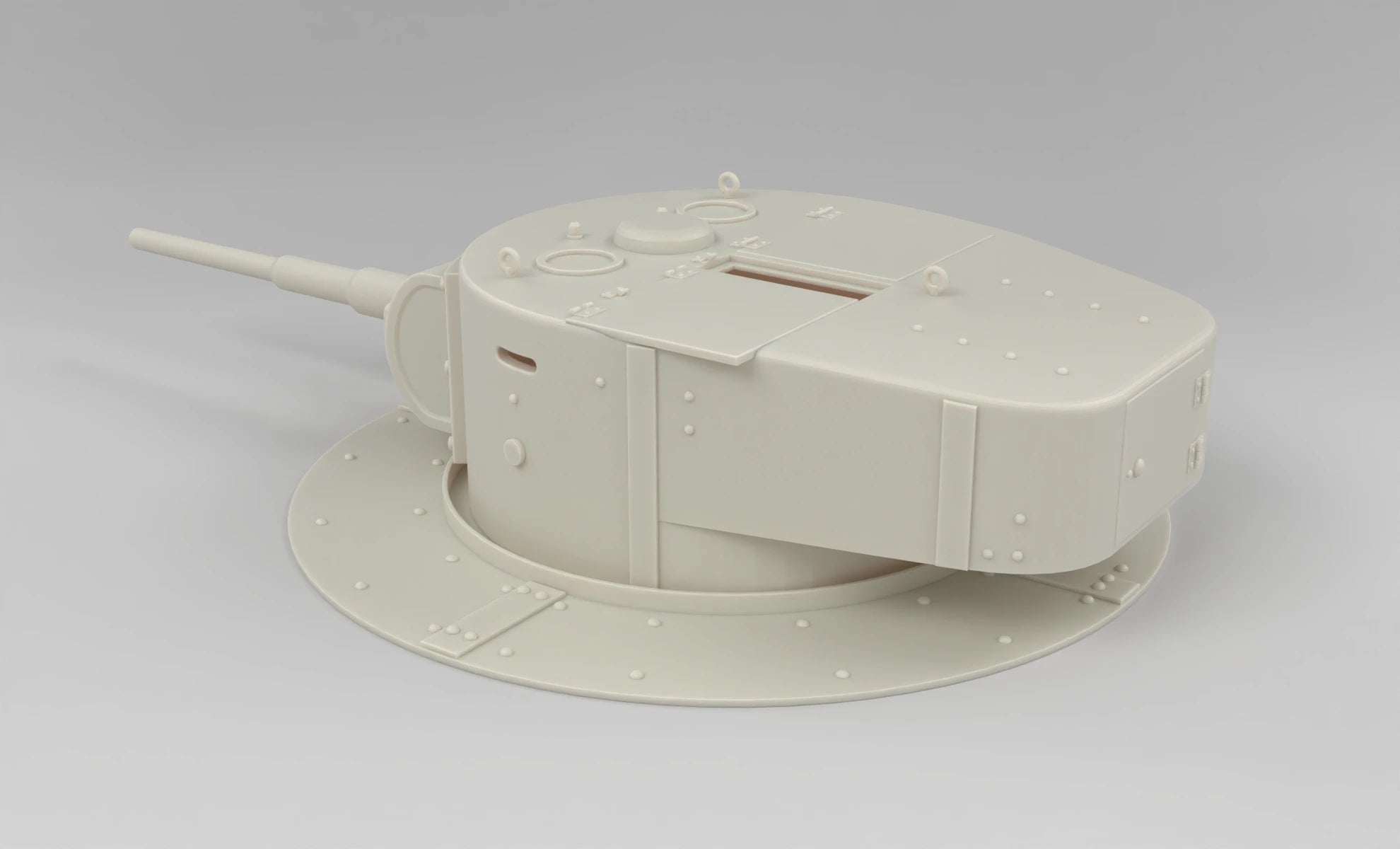1/6 Soviet T-26 Bunker Turret 3dspro