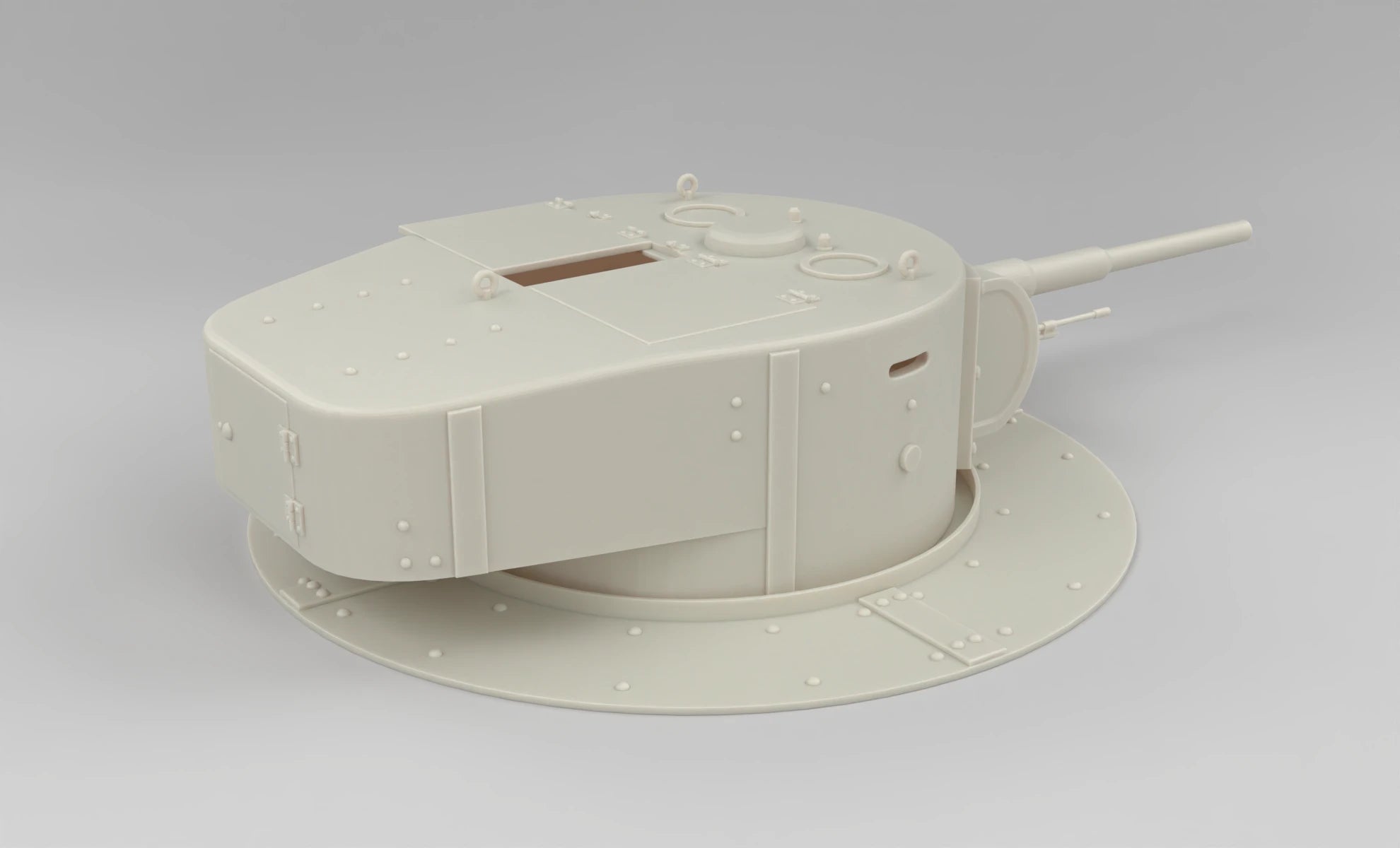 1/6 Soviet T-26 Bunker Turret 3dspro