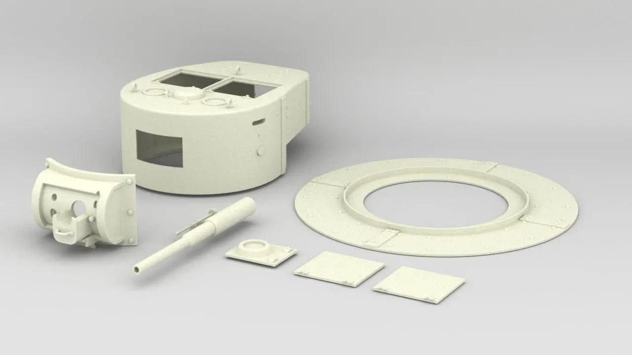 1/6 Soviet T-26 Bunker Turret Set - distefan 3d print