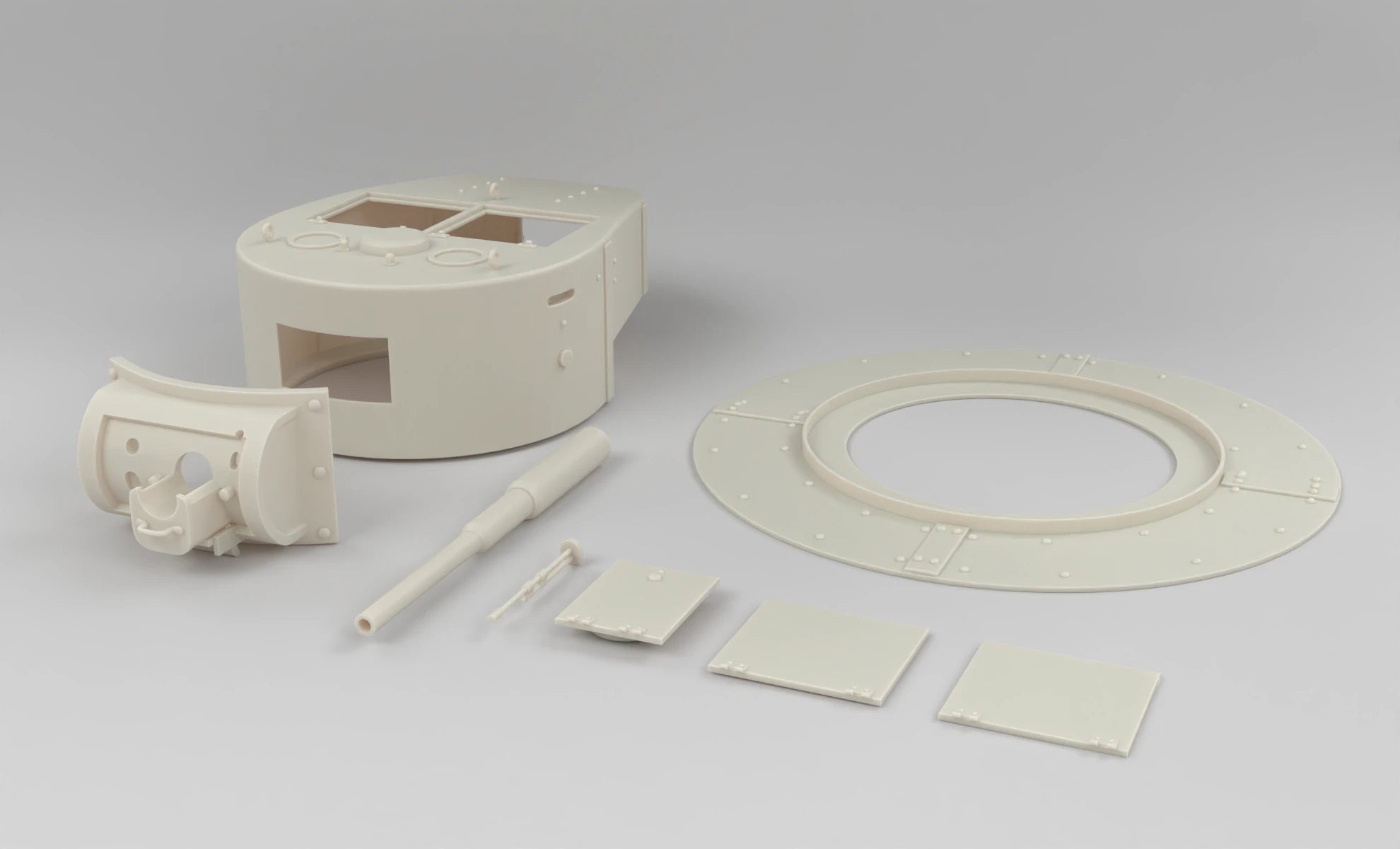 1/6 Soviet T-26 Bunker Turret 3dspro