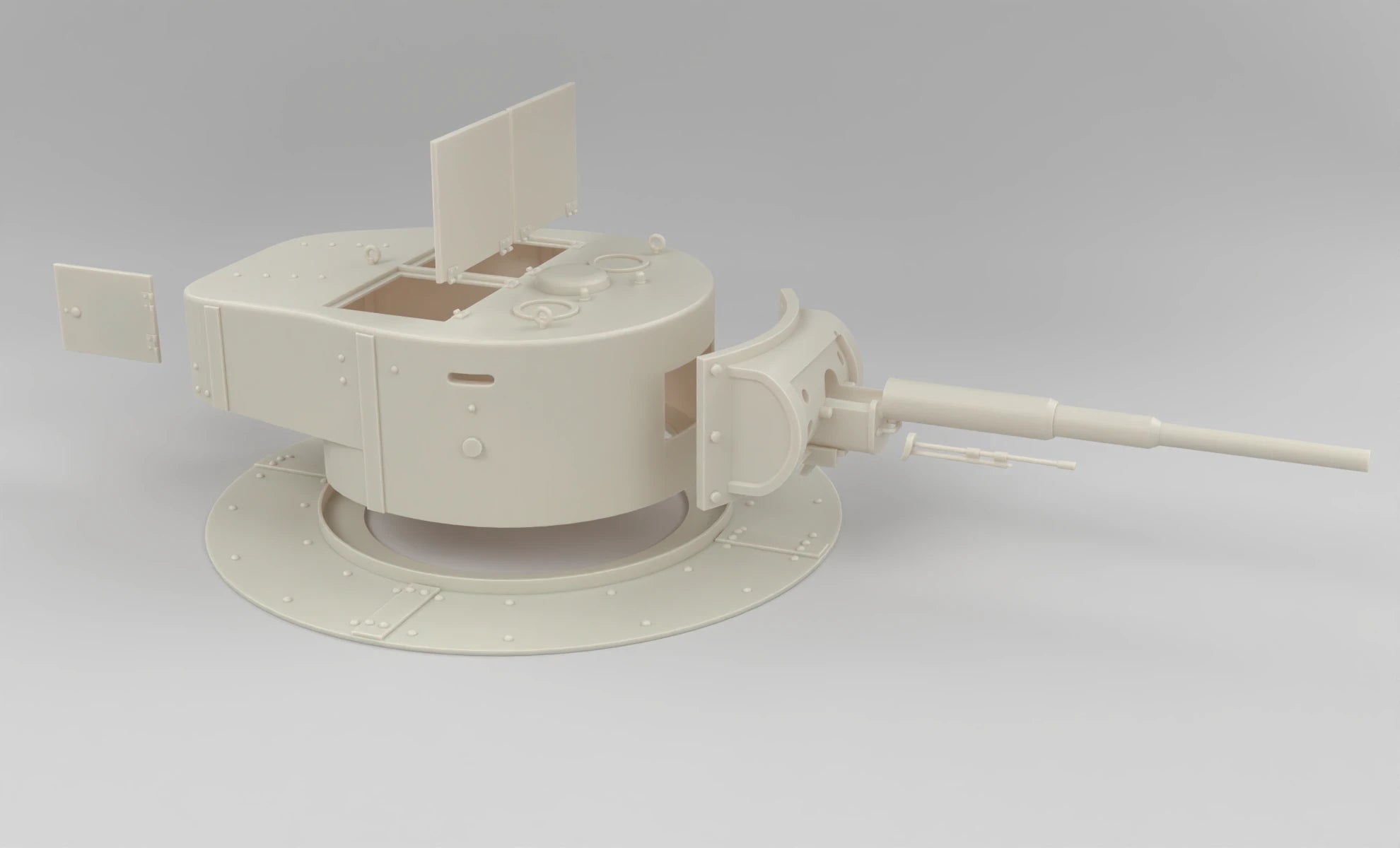 1/6 Soviet T-26 Bunker Turret 3dspro