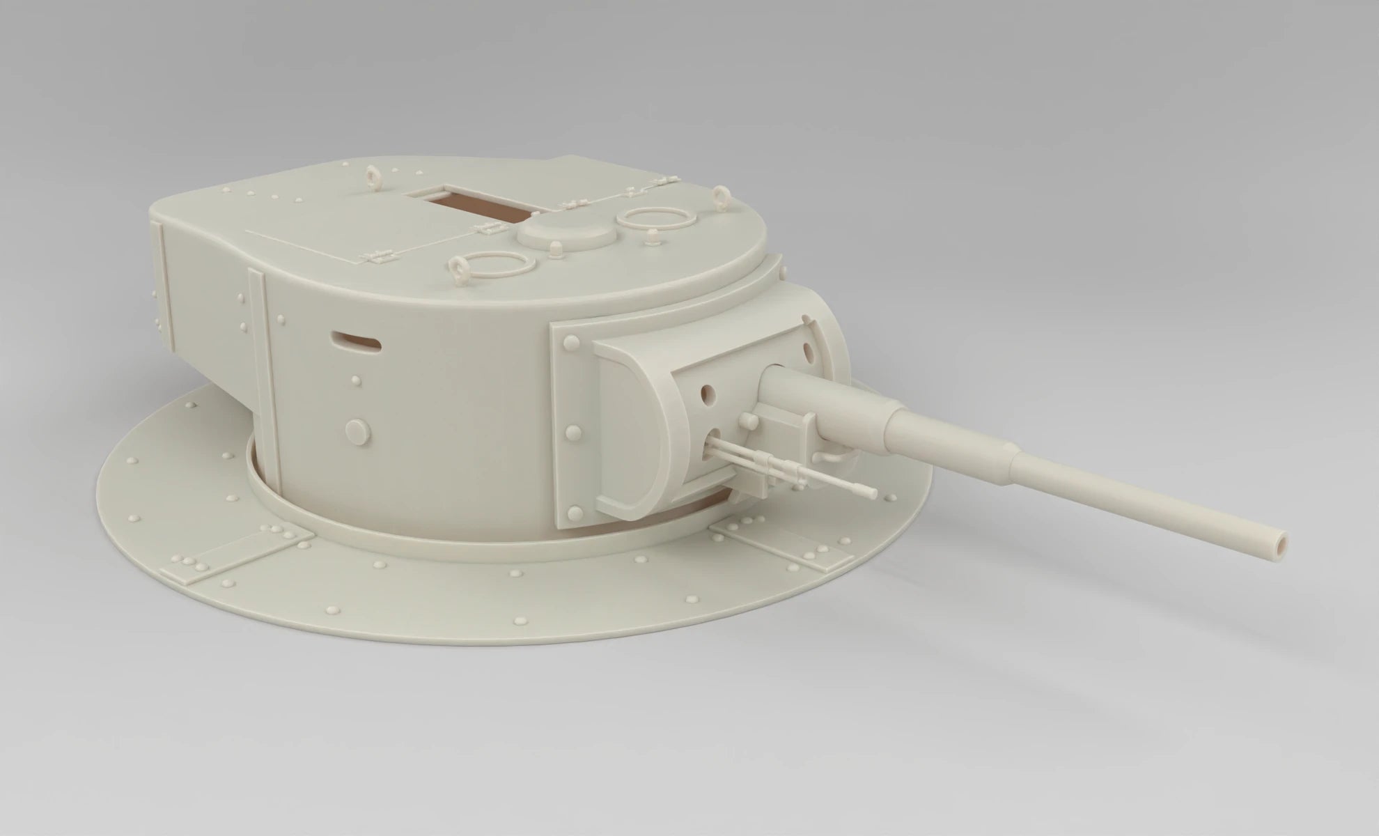 1/6 Soviet T-26 Bunker Turret 3dspro