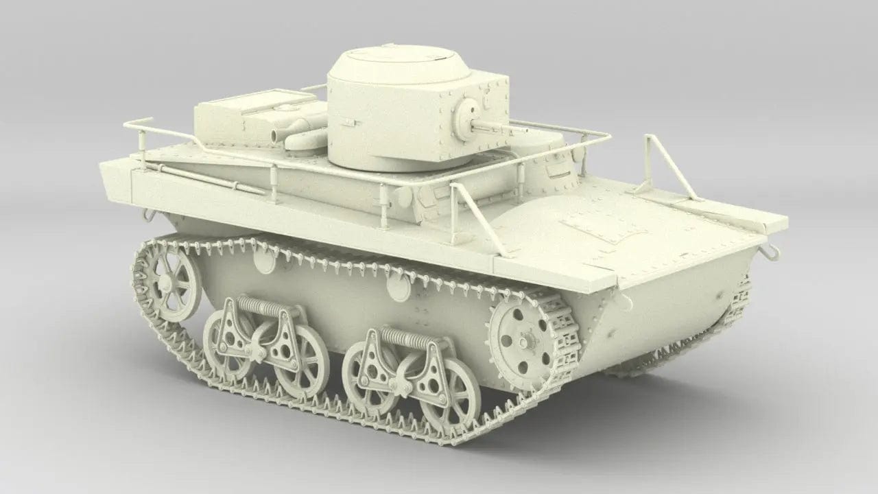 1/6 T-37 Soviet Amphibious Tank Kit - distefan 3d print