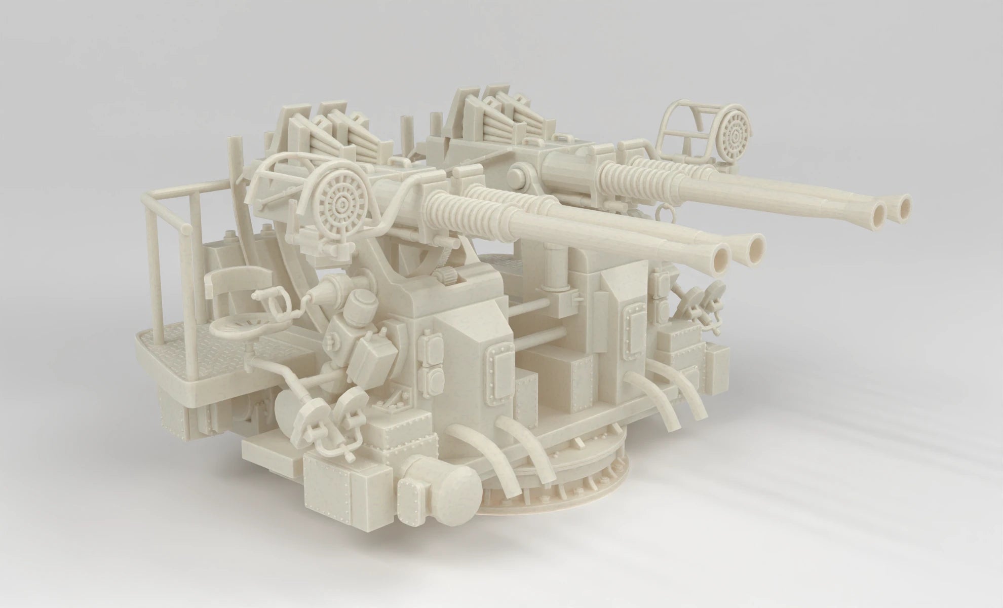 1/6 USN 40mm Quad Bofors Mount Set 3dspro