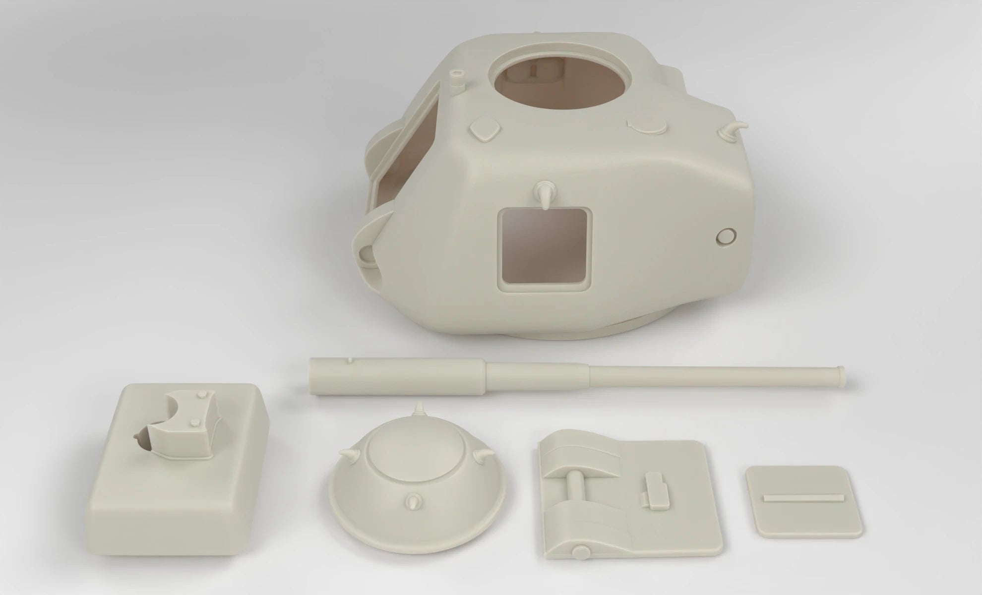 1/6 Vanatorul de Care R-35 Turret Set 3dspro