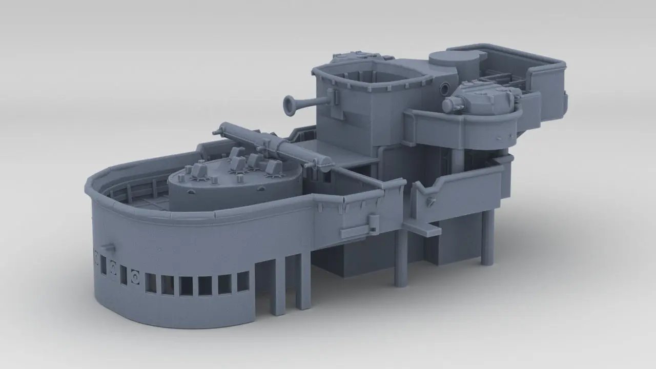 1/600 DKM Lutzow Forward Deck 3 & 4 - distefan 3d print