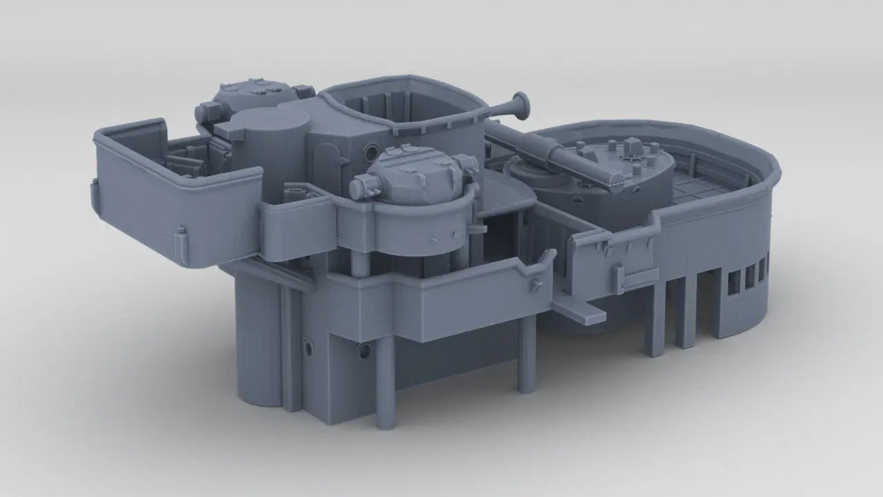 1/600 DKM Lutzow Forward Deck 3 & 4 - distefan 3d print