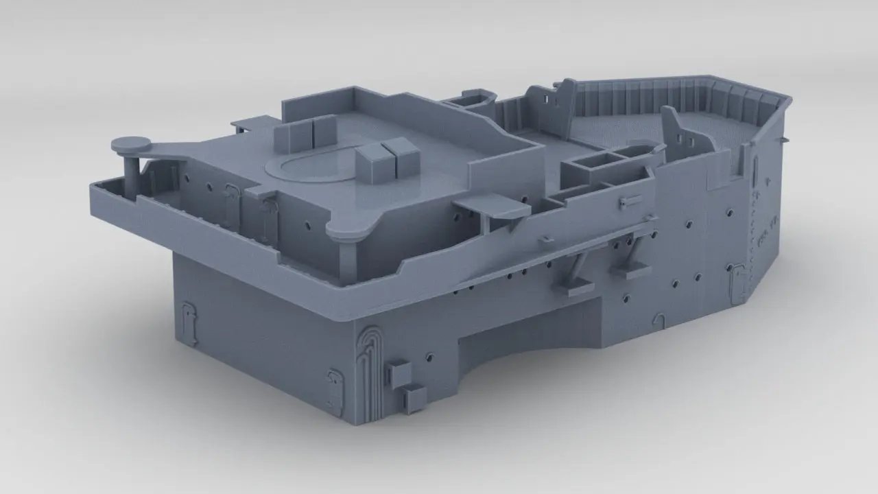 1/600 DKM Scharnhorst Forward Deck 2-3-4-5 - distefan 3d print