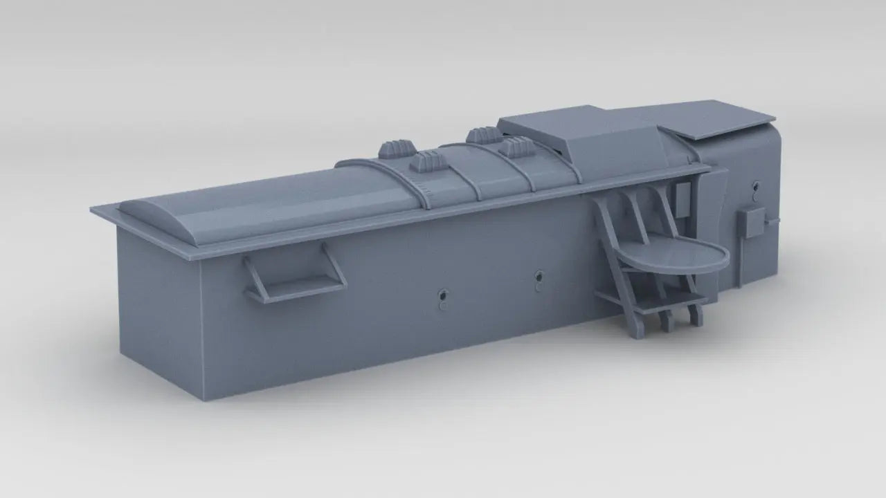 1/600 DKM Scharnhorst Hangar - distefan 3d print