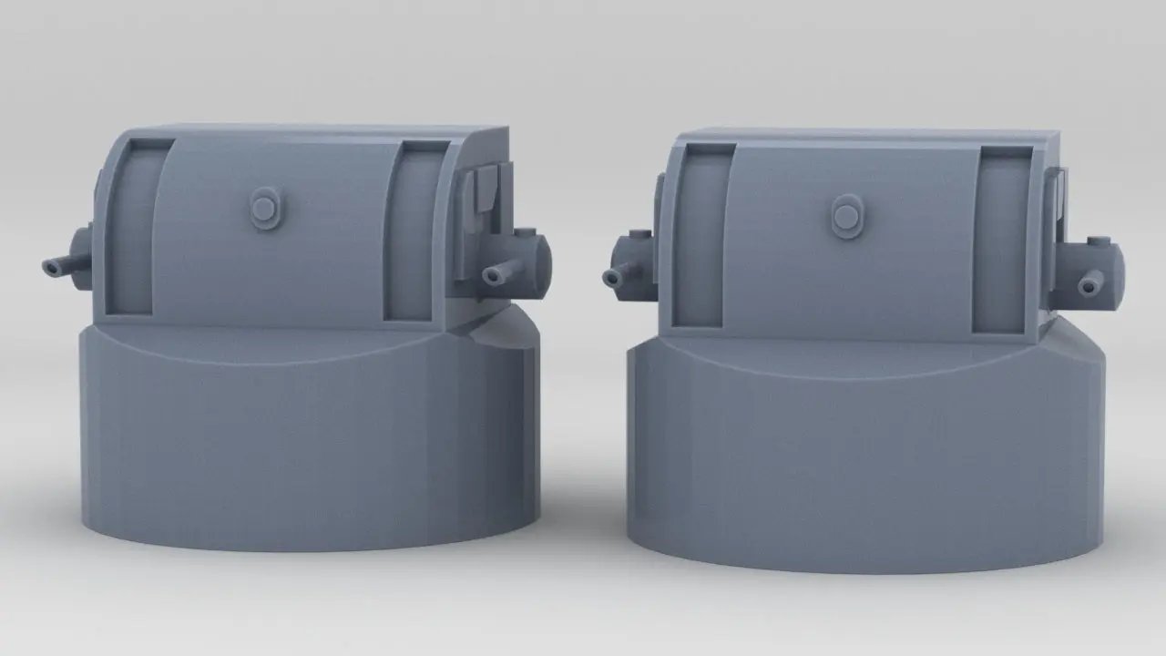 1/600 DKM Scharnhorst Rangefinder 3m Night Set (2pcs) - distefan 3d print