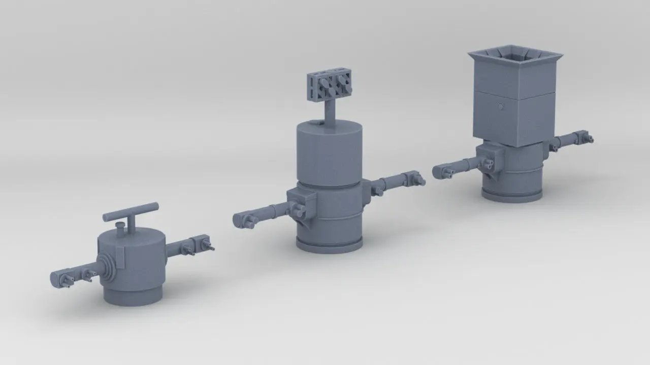 1/600 DKM Scharnhorst Rangefinders Set (3pcs) - distefan 3d print