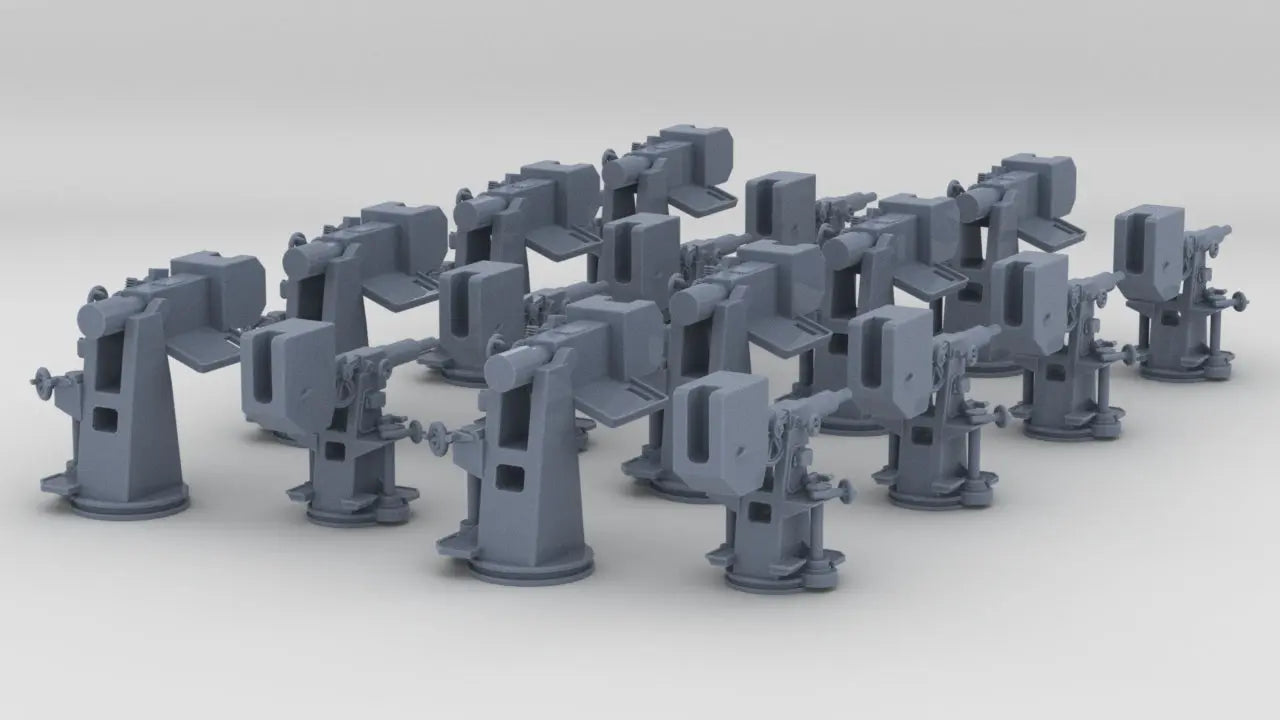 1/600 DKM Training Guns Set (16pcs) Resin3Dinteractive