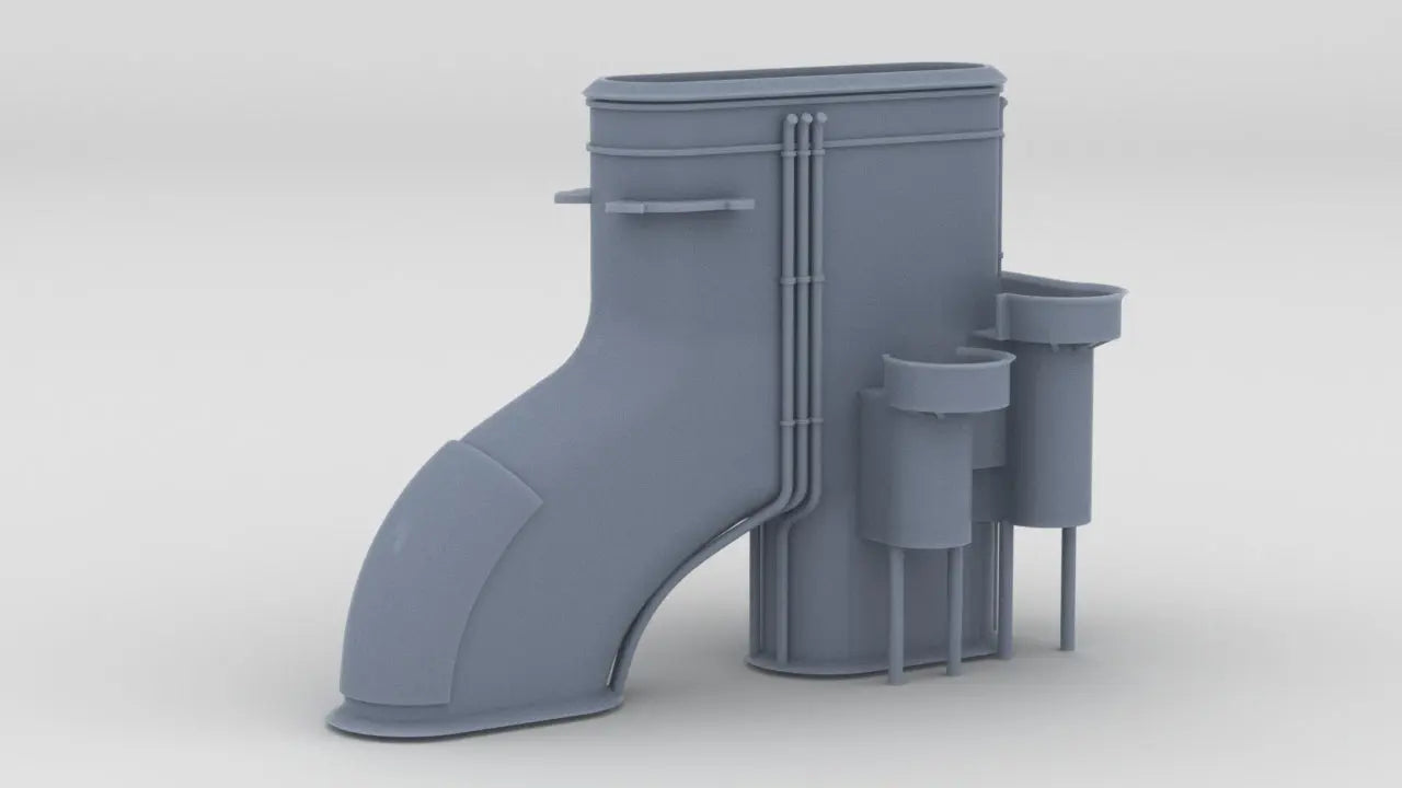 1/600 HMS Barham Funnel Resin3Dinteractive