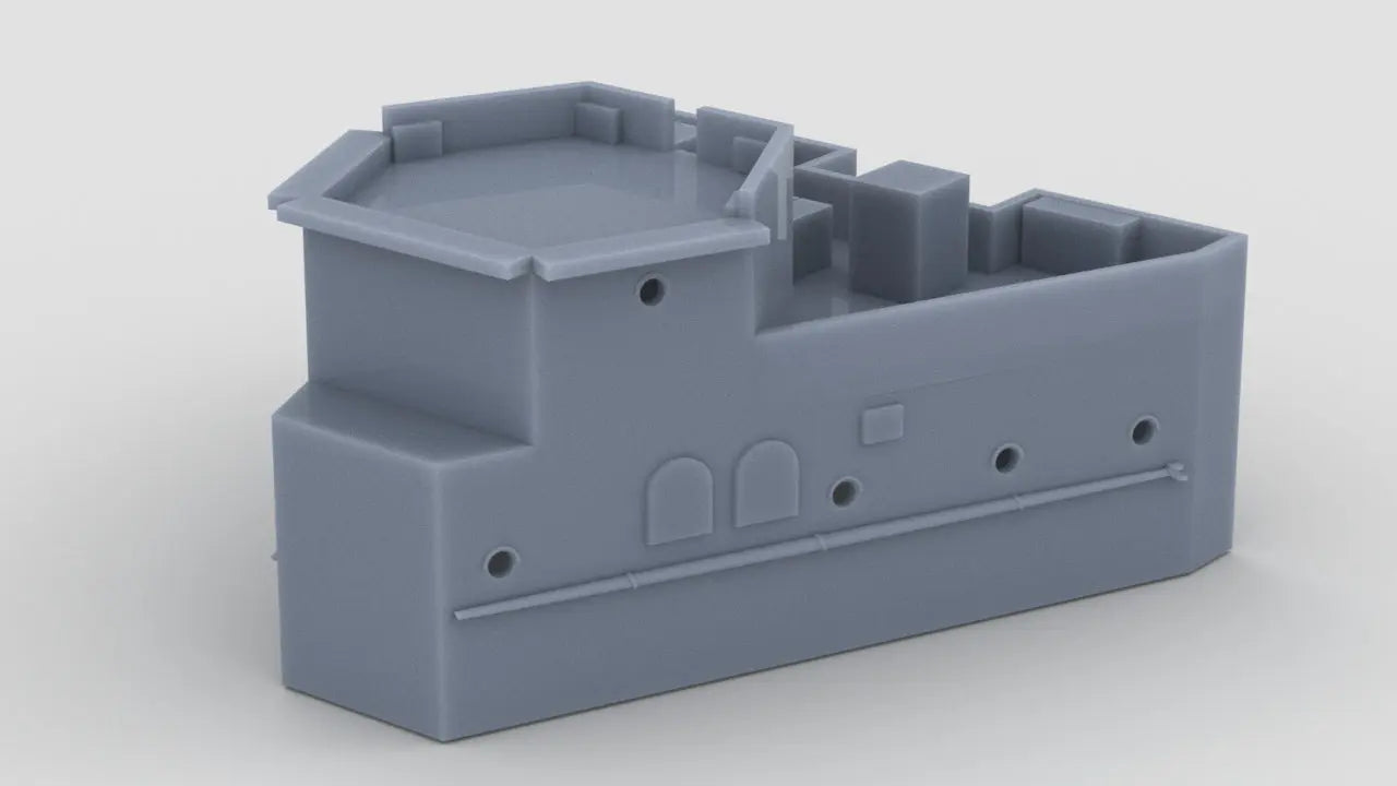 1/600 HMS Barham Superstructure Aft Resin3Dinteractive