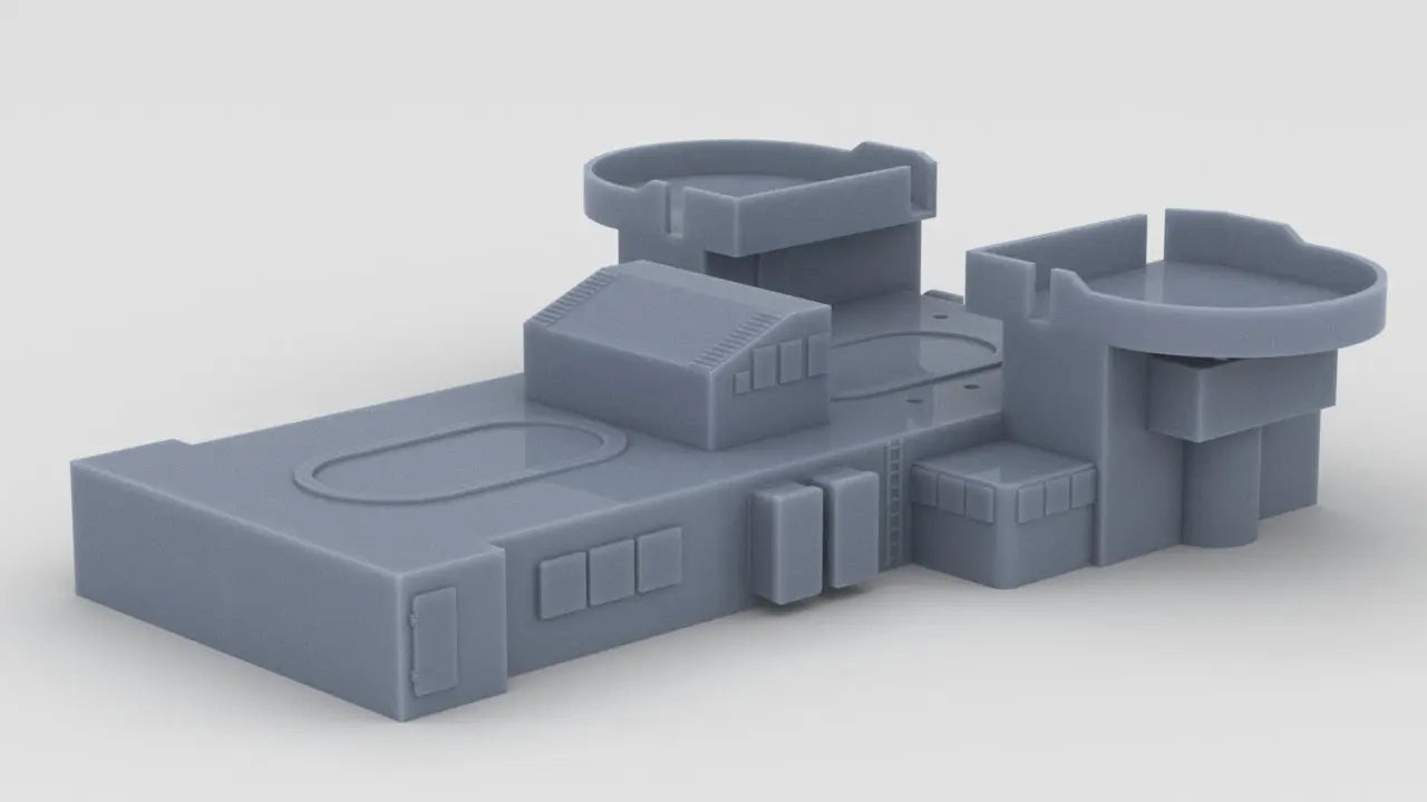 1/600 HMS Barham Superstructure Amidships Resin3Dinteractive