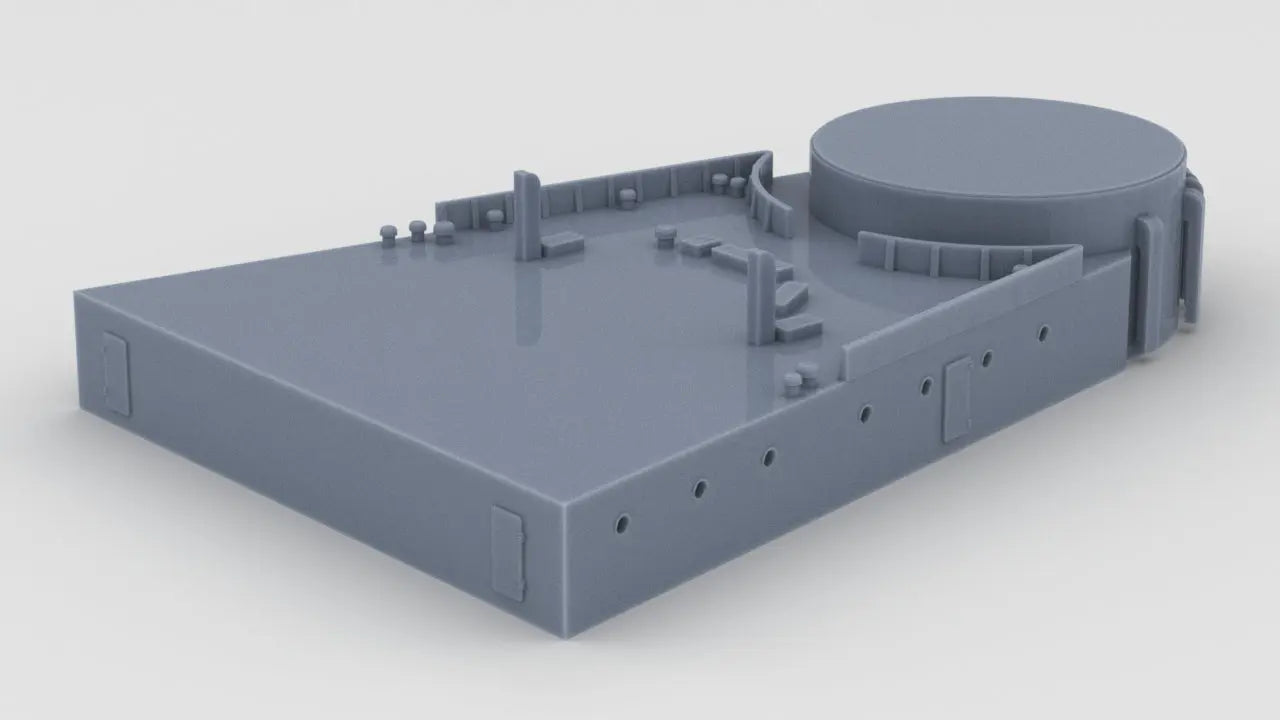 1/600 HMS Barham Superstructure Forward Deck 1 Resin3Dinteractive