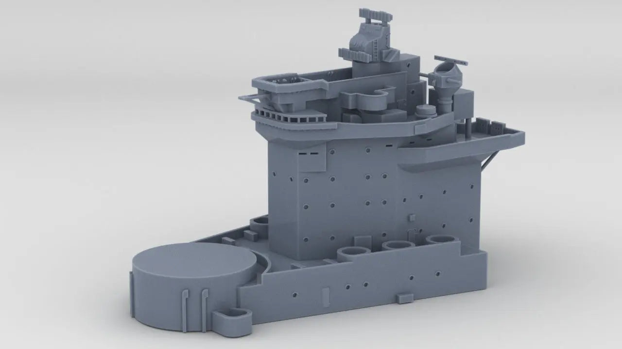 1/600 HMS Warspite Superstructure Forward Resin3Dinteractive