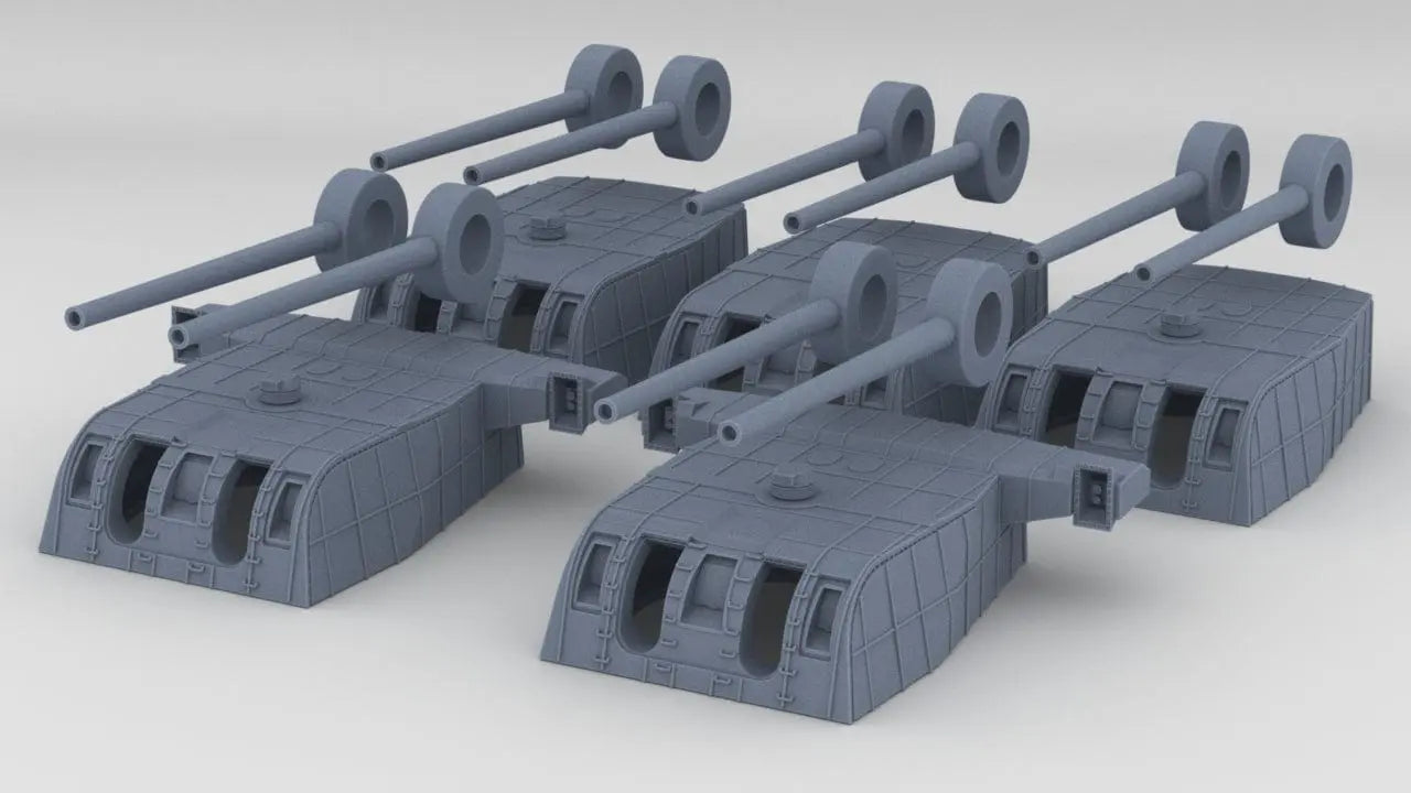 1/600 IJN Takao 20cm/50 3rd Year Type (1944) Set (5pcs) - distefan 3d print