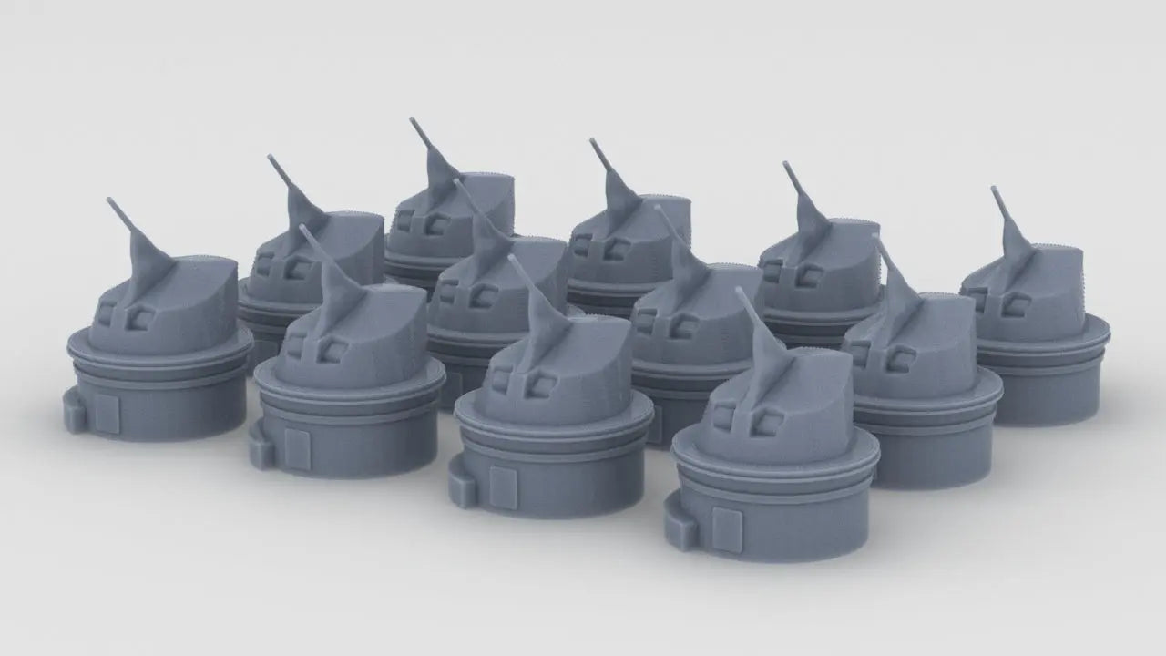 1/600 Italian Roma 90mm/50 OTO 1939 Set (12pcs) Resin3Dinteractive