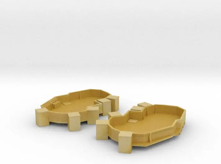 1/600 Richelieu structure1 midship tubs 2x twin mount