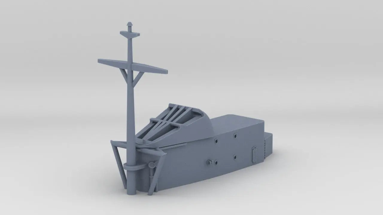 1/600 USS South Dakota (BB-57) Forward Deck 7 - distefan 3d print