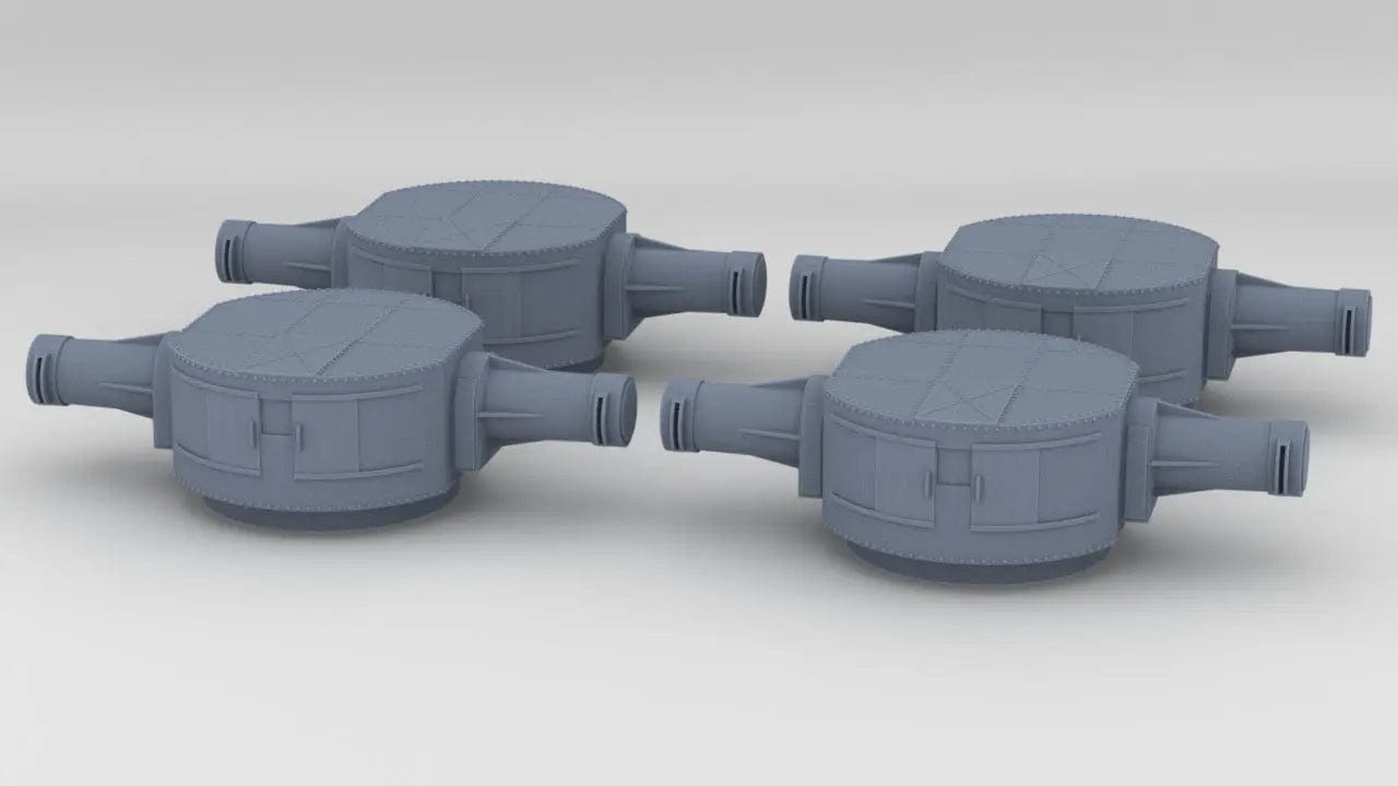 1/600 IJN Akagi Top Tower Rangefinders Set (4pcs) - distefan 3d print