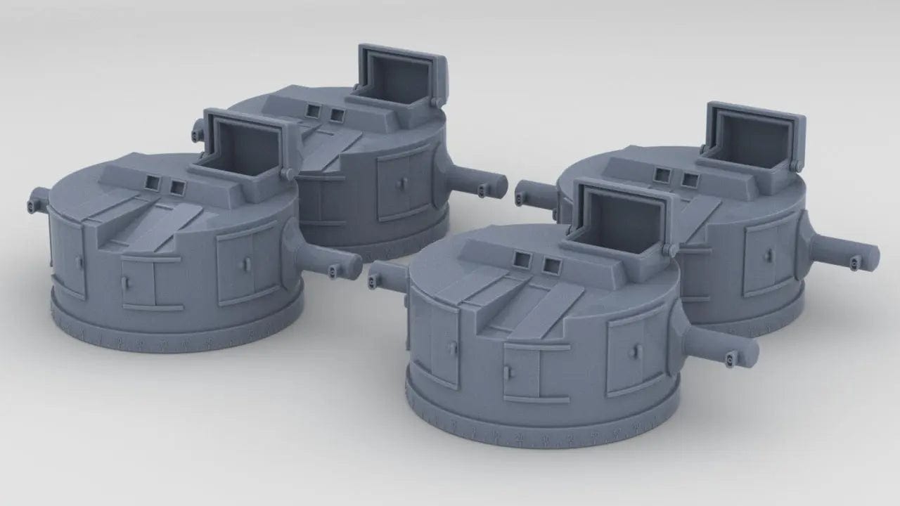 1/600 IJN Yamato Rangefinders 4.5m Set (4pcs) - distefan 3d print