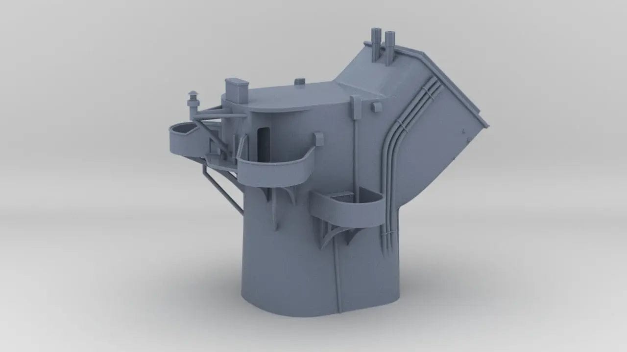 1/600 Richelieu Aft Funnel - distefan 3d print