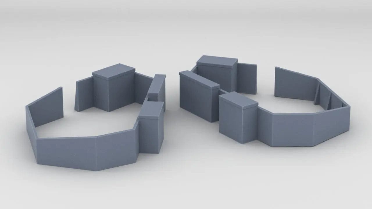 1/600 Richelieu Amidships 40mm Twin Tubs Set (2pcs) - distefan 3d print