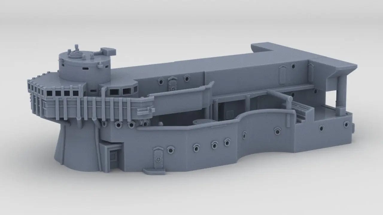 1/600 USS BB59 Command Bridge - distefan 3d print