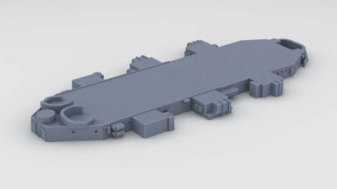 1/600 USS BB59 Superstructure Level 2 - distefan 3d print